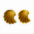 Golden Shell Studs